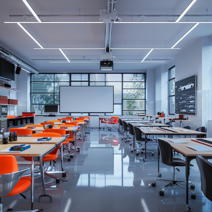How can schools improve their OFSTED rating by upgrading their facilities and classroom design?