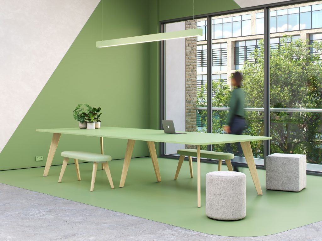 Colourful modern meeting room furniture