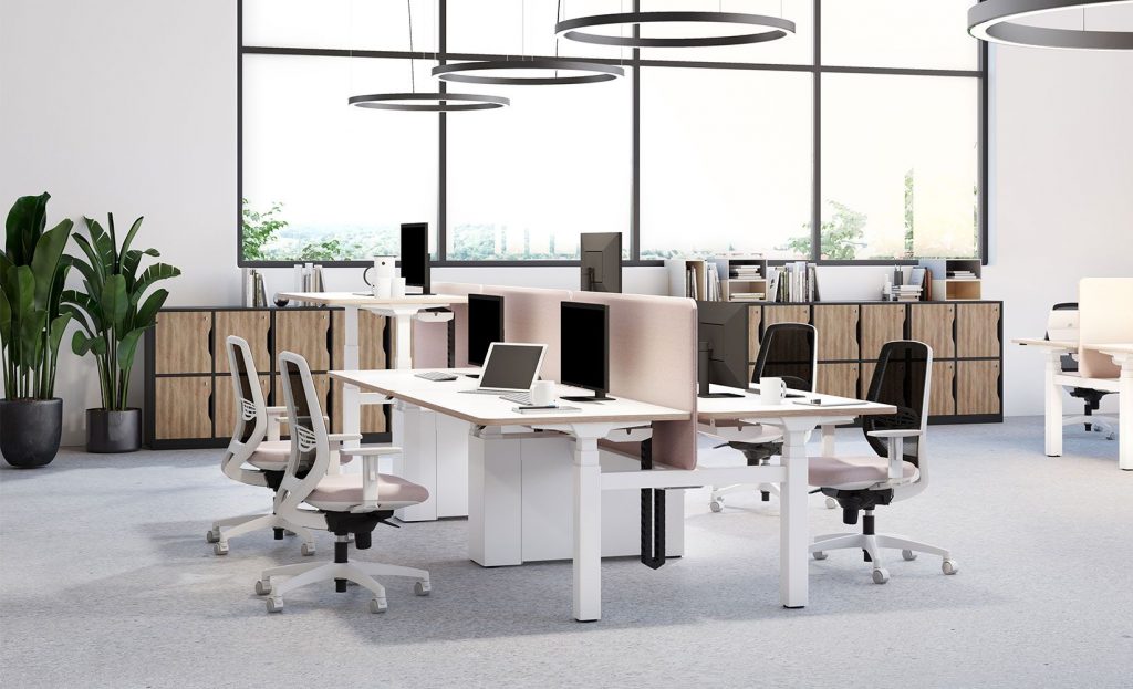 Modern Height Adjustable Office Desk