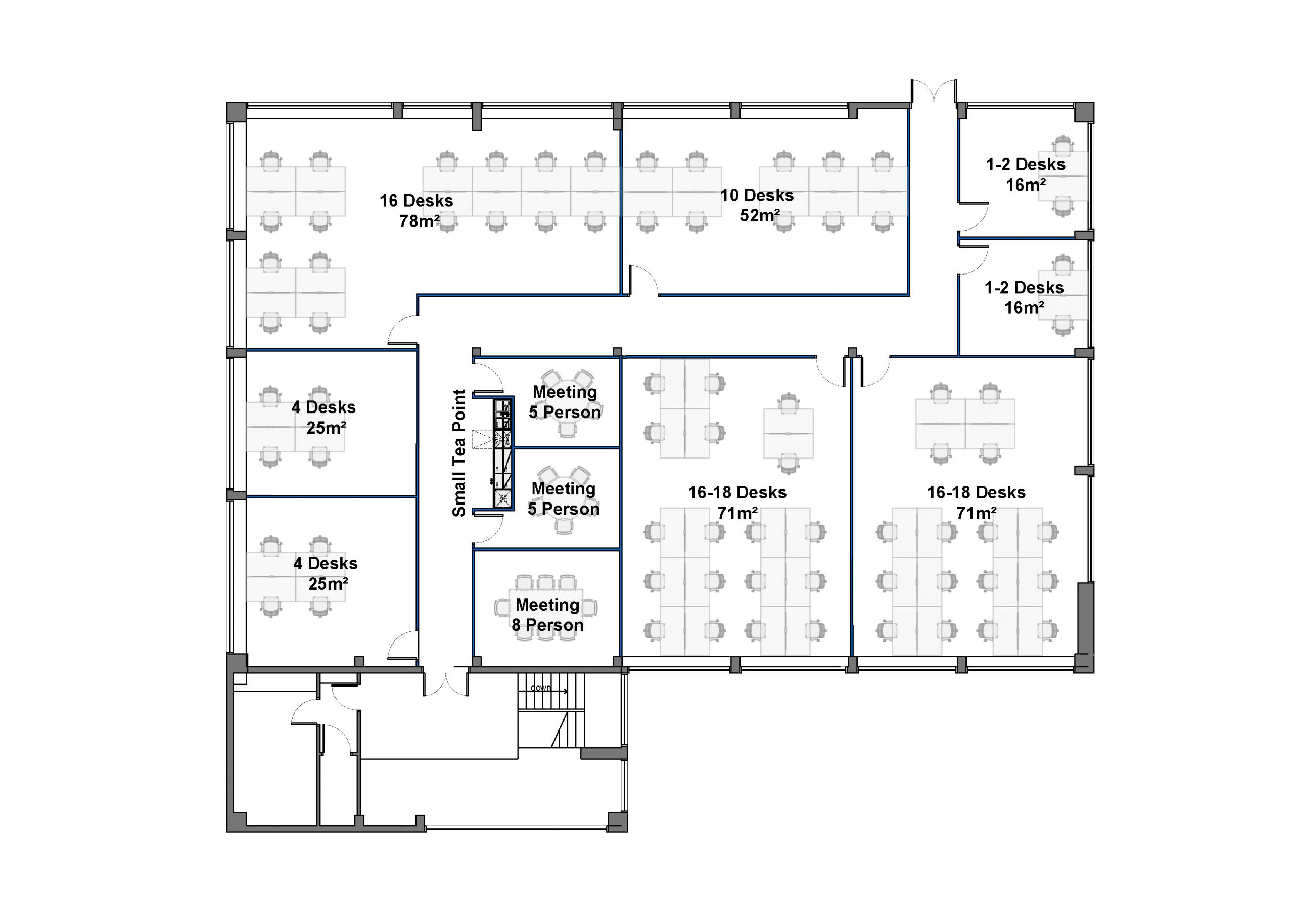 Computacenter House Office Layout showing serviced offices